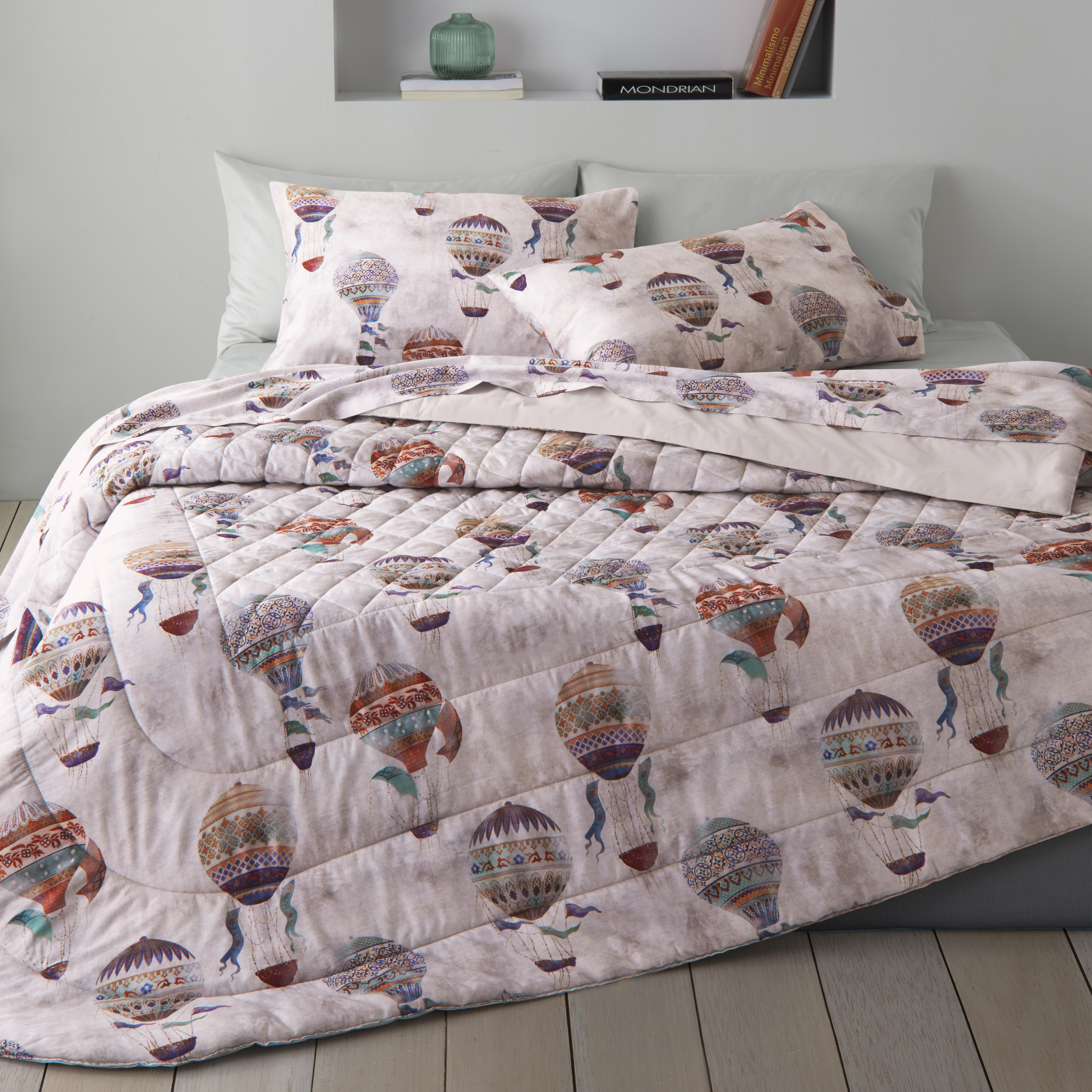 Camillatex - Trapuntino stampato Giro del Mondo Variante Rosa