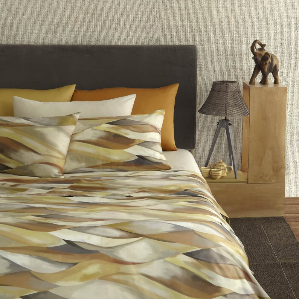 Camillatex - Parure c.p. in raso stampato Dune